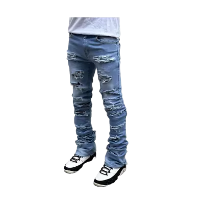 Custom Men Stacked Jeans • $98