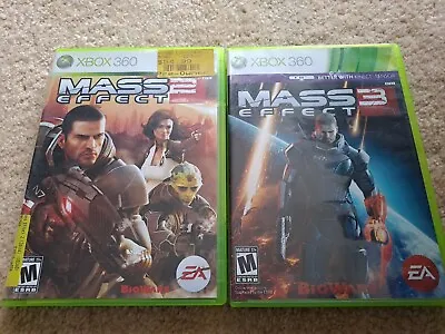 Mass Effect 2 And 3 Bundle For Xbox 360 (Total Of 4 Discs) • $10
