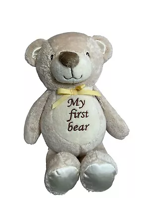 KELLYTOY My First Teddy Bear 13 In. Soft Plush Rattle Toy Stuffed Animal • $10.95