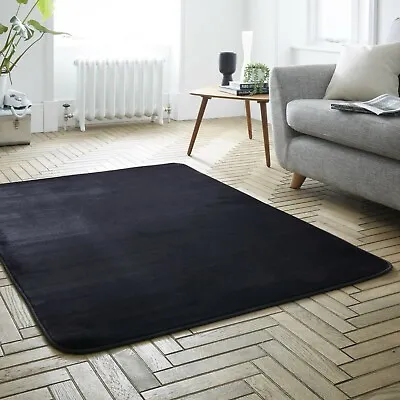 Mink Faux Fur Rug Anti-Slip Super Soft Pile Carpet Mat Living Room Floor Bedroom • £12.99