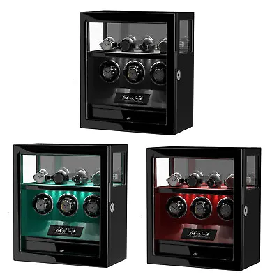 3 6 9 Watch Winder Box For Automatic Watches Display Case Box LCD Remote Control • $599.99