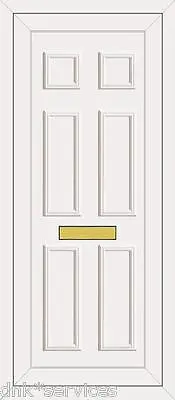 White Full Height Upvc Door Panel ( Windsor Wilson Solid ) Cut To Size For Free • £160