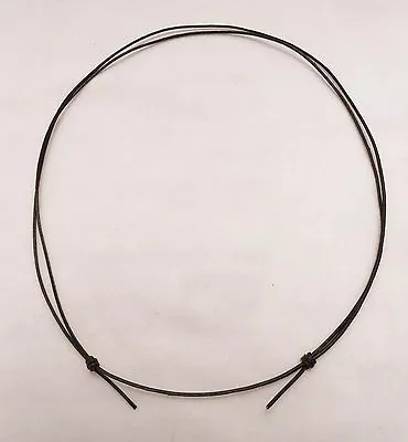 1mm Dark Brown LightWeight Leather Adjustable Unisex Cord Surfer Choker Necklace • $7.49