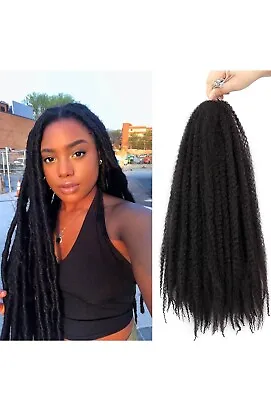 Spring Twist Hair Marley Twist Braiding Hair 22inch Crochet Hair 6packs Afro Twi • $22.79