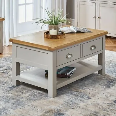 Cotswold Grey Painted 2 Drawer Coffee Table - CG18 • £279