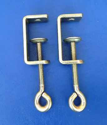 £9.90 • Buy BROTHER KNITTING MACHINE, SET OF TWO TABLE CLAMPS In EXCELLENT CONDITION