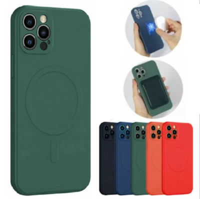 $10.56 • Buy Magsafe Case For IPhone 14 XR XS 11 12 13 Pro Max Magnetic Liquid Silicone Cover