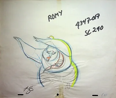Hercules (1998 TV) Production SIGNED Romy Garcia Hand Drawn MUSE Pencil Disney • $7.49