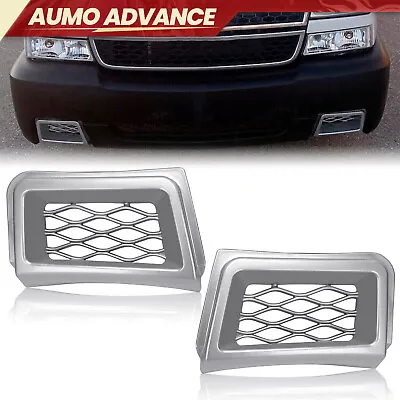 For Chevrolet Silverado  03-07 SS-Style Bumper Caliper Air Duct Set Grille Cover • $25.99