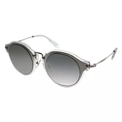 Miu Miu MU 51SS 1BC2B0 Silver Plastic Cat-Eye Sunglasses Silver Mirror Lens • $102