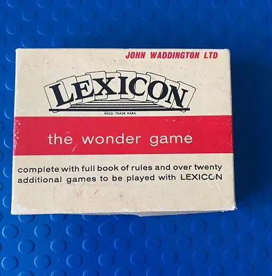 John Waddington Ltd Lexicon Card Game • £2.45