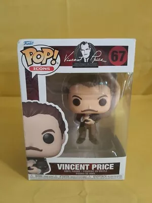 FUNKO POP Icons Actor 67 Vincent Price W/PROTECTOR - P25 • $21.90