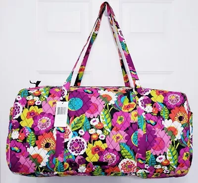 Vera Bradley Large Traveler Duffel Bag Va Va Bloom NWT • $55