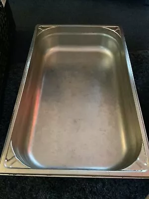 £24.99 • Buy Gastronorm Stainless Steel Container Bain Marie Food Pan 52 * 32 * 10 + Lid!