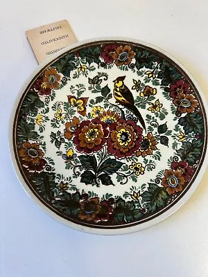 Vintage DELFT POLYCHROME Wall PLATE Hand-Painted Des Bird • $24.04