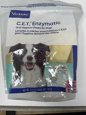 CET Enzymatic Chews For Dogs MEDIUM 26-50 Lbs (30 Chews)  Exp 09/2026 • $22.99