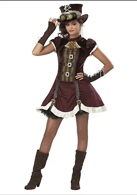 Steampunk Girl Costume Tween Size 6-8 • $30