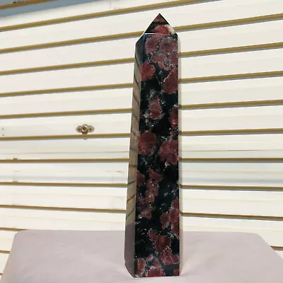 5.2lb Natural Fireworks Garnet Obelisk Quartz Tower Crystal Wand Point Healing • $2.25