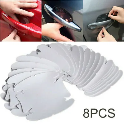 8Pcs Car Door Handle Invisible Sticker Protector Film Clear Stickers Accessories • $7.68