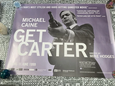 £99 • Buy Get Carter Original Cinema Quad Poster Bfi Rare 40x30