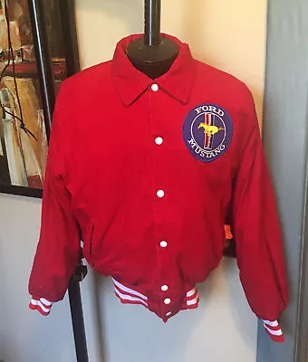 Vintage Ford Mustang Red Jacket Large U.S.A. • $20