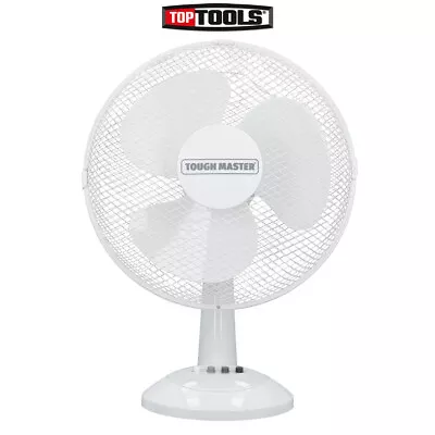 Desk Fan 12 Inch 3 Speed Settings Portable Oscillating Mini Fan TOUGH MASTER • £15.79