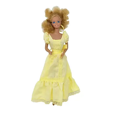 Vintage 1981 Mattel Magic Curl Barbie Doll # 3856 Original Yellow Dress • $39