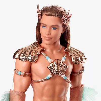 NEW King Ocean Ken Merman Doll Mermaid Barbie Never Removed From Shipper GTJ97 • $249.99