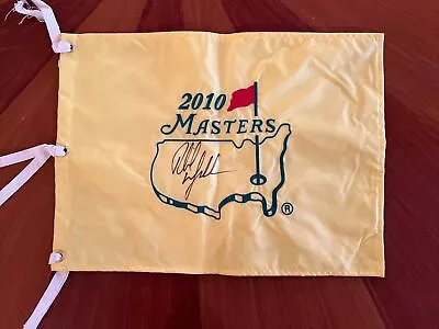 Phil Mickelson Autographed MASTERS Golf Flag 2010 • $400