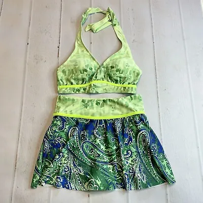 NWOT - Unbranded Women’s Green Unique Two Piece Swim Suit - Size Small • £6.43