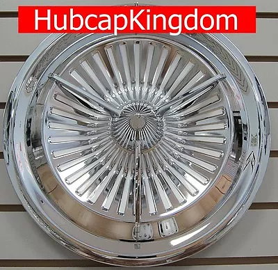 $95 • Buy NEW 16  POLARA JET Style 3-Bar Custom Spinner Hot Rat Rod Hubcap Wheelcover