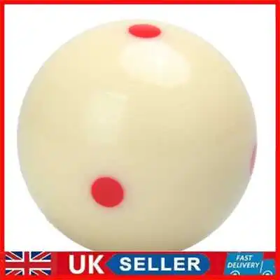 £7.49 • Buy Red 6 Dot-Spot Measly White Pool-Billiard Practice Training Cue Ball Billiard
