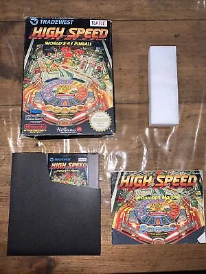 Vintage Nintendo NES High Speed Pinball CIB Complete Cart Manual Box • $59