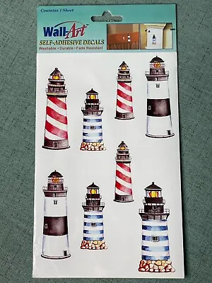 Wall Art Self Adhesive Decals Lighthouse Washable Fade Resistant New  • $2