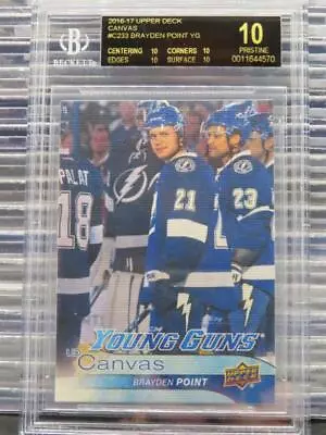 2016-17 Upper Deck Brayden Point Young Guns Canvas Rookie #C233 BGS 10 PRISTINE • $32