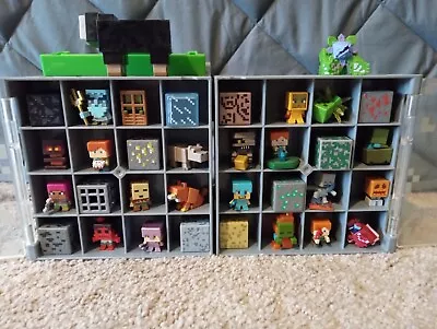 Minecraft~Cube~Mini Figures Collector~Display Case~Figures Lot Of 32~2014 • $40