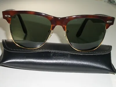 54mm Vintage B&l Ray-ban W1273 Tortoise G15 Uv Crystal Wayfarers Max Sunglasses • $383.99