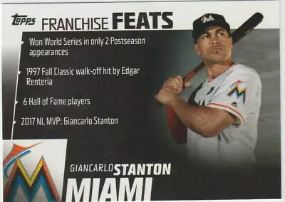 2019 Topps Franchise Feats #FF-15 Giancarlo Stanton Card New York Yankees • $1.09