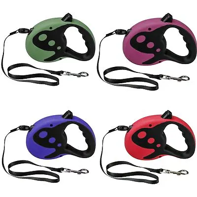 £6.99 • Buy Long Retractable Dog Lead Extending Leash Extendable Training Leads Tape Puppy
