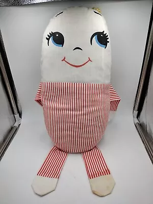 Cumfy Dumfy Humpty Dumpty Plush 60s Pillow Cloth Doll Plakie Toys Red White • $39.95