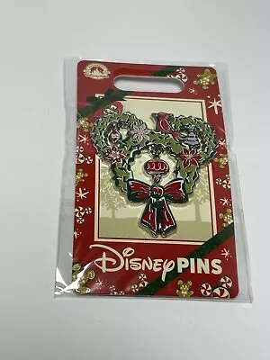 Disney 2022 Holiday Cheer Mickey Ears Wreath Pin New On Card • $14.84