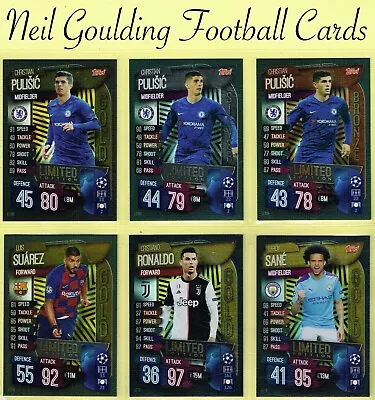 Topps Match Attax 2019-20 ☆ UEFA CHAMPIONS LEAGUE - LIMITED EDITION ☆ Cards • £1.99