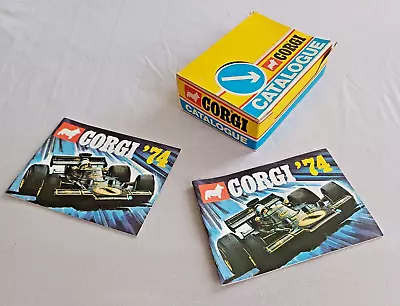 Corgi Toys 1974 Catalogue Box + 2  Mint Catalogues Ex Shop Stock James Bond Tv • £26