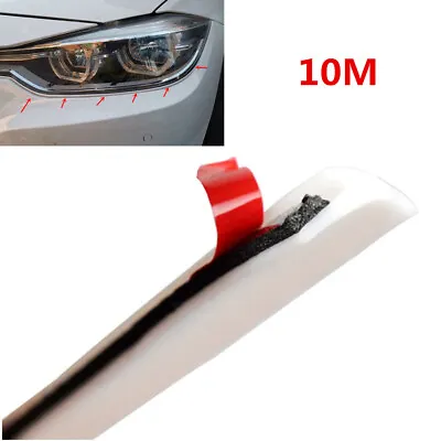 10m Angle T White Rubber Car Weatherstrip Seal Headlight Bumper Fender Panel Gap • $17.30