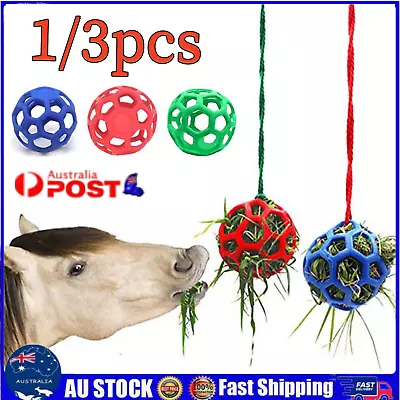 Horse Treat Ball Play Goat Hay Pony Snack Ball Hanging Feeding Toy Sheep Feeder. • $36.05