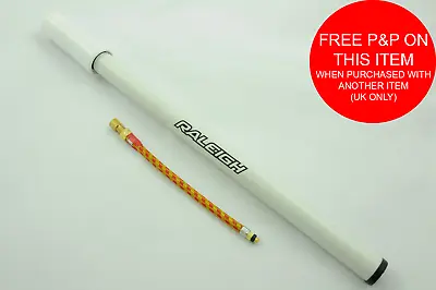 £5.99 • Buy 15  White Raleigh Bike Pump Traditional Type With Dual Connector All Valve New