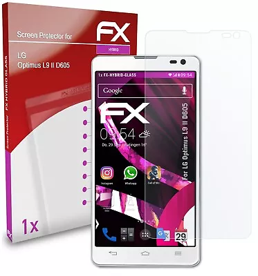 AtFoliX Glass Protector For LG Optimus L9 II D605 9H Hybrid-Glass • £10.99