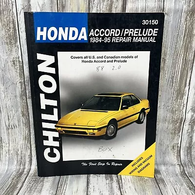 Accord Prelude Service Repair Manual 1984 1985 1986 1987 1988 89 1990 1994 1995 • $29.95