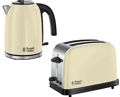 £36.99 • Buy Russel Hobbs Colours Plus Cream Kettle And Toaster 