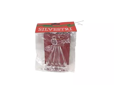 Silvestri Acrylic Trumpet Angel Ornament Christmas Sold At Hudson’s Vintage NOS • $11.95